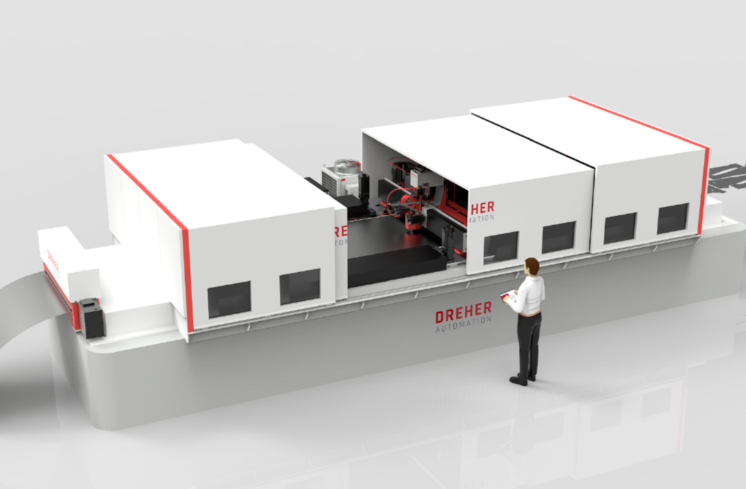 De demonstrator van een laser blanking systeem van Dreher gebruikt nieuwe, intelligente AI-ondersteunde algoritmen om het snijproces te bewaken, deze automatisch aan te passen bij afwijkingen en zo de snijkwaliteit en productiviteit te waarborgen.