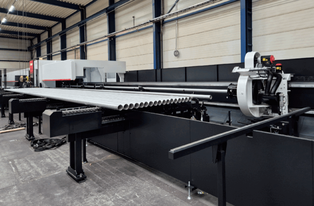 De hele installatie bij Zantech is 40 meter lang en 10 meter breed.