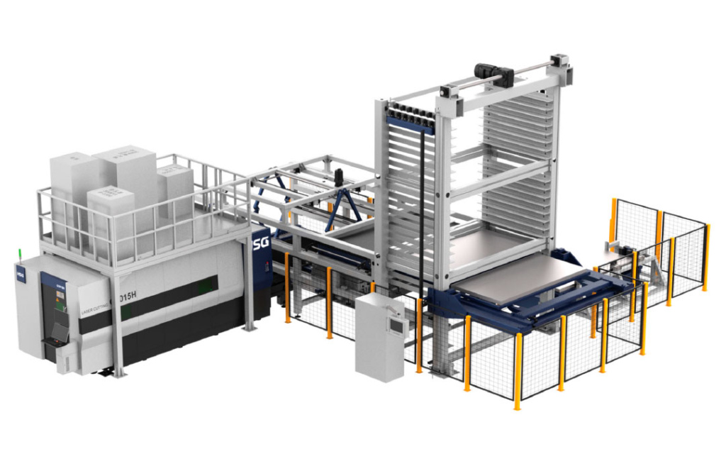 GH-Store Pro combineert de GH-lasersnijmachines met het geautomatiseerde Store Pro-opslagsysteem. Via een uniform besturingsplatform verbindt het laden, snijden, lossen, sorteren en opslaan tot een geïntegreerde, intelligente productielijn.